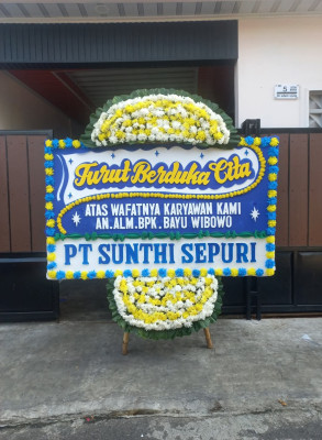 Papan Bunga Duka di Cisewu
